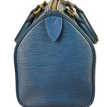 Louis Vuitton Blue Epi Leather Speed 25