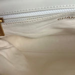 Chanel Classique White Quilted Leather Flap Bag 2001