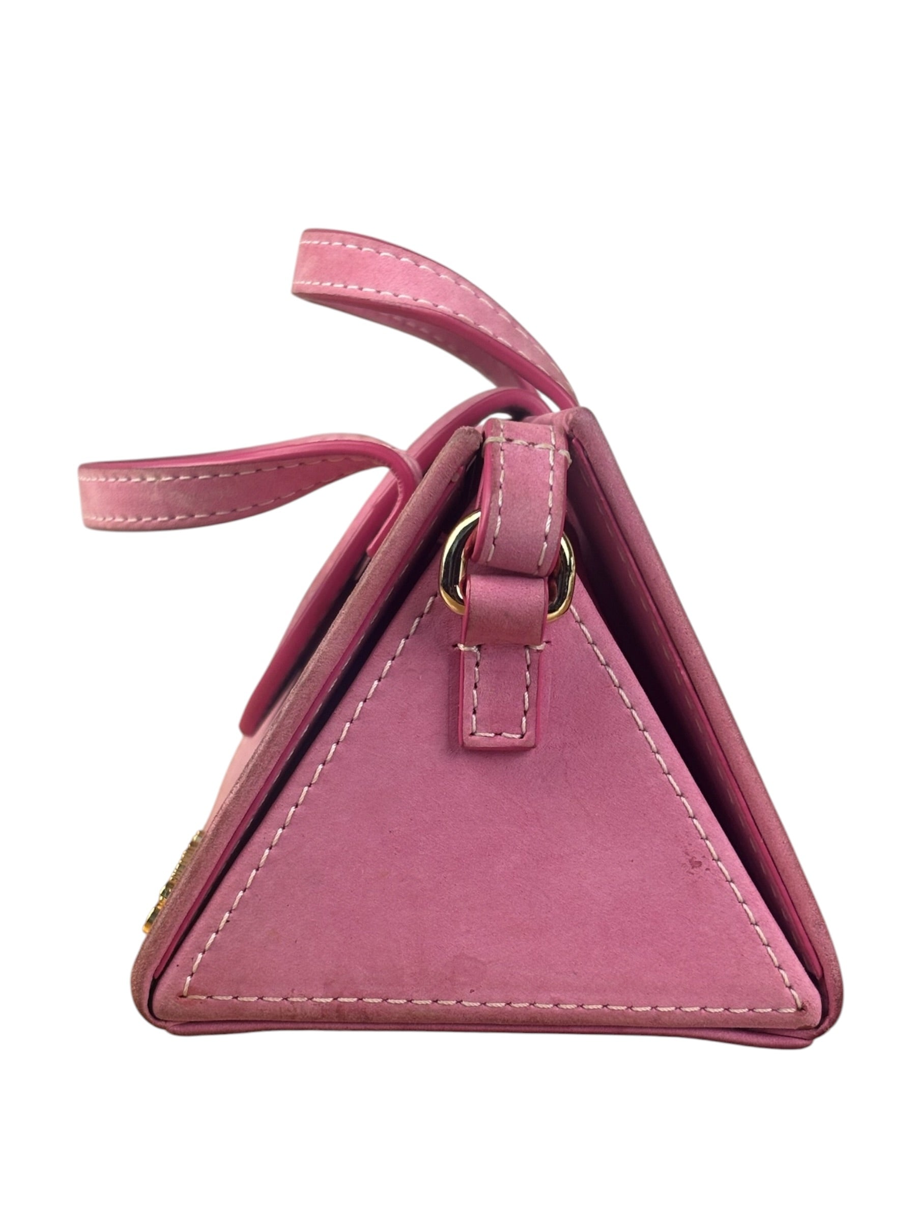 Jacquemus Pink Nubuck Le Porte Hand/Shoulder Bag