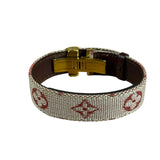 Louis Vuitton Pink Monogram Mini Lin Bracelet