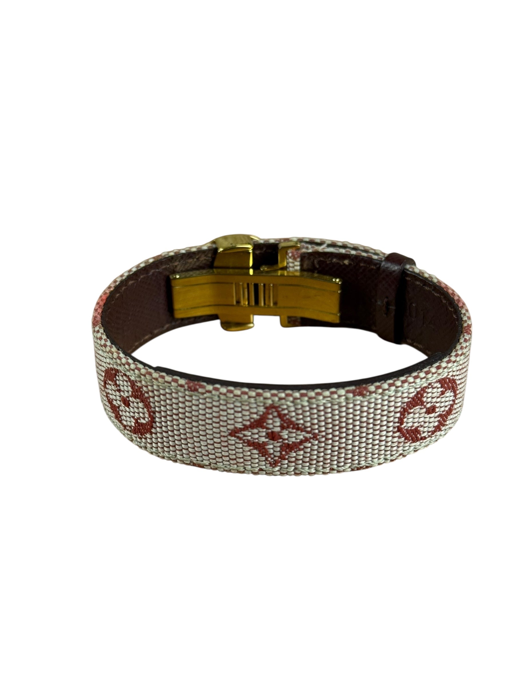 Louis Vuitton Pink Monogram Mini Lin Bracelet