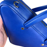 Balenciaga Royal Blue Leather Triangle 2Way Bag