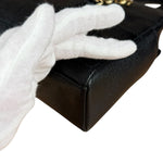 Chanel Black Choco Bar Stitch Caviar Chain Tote 2002