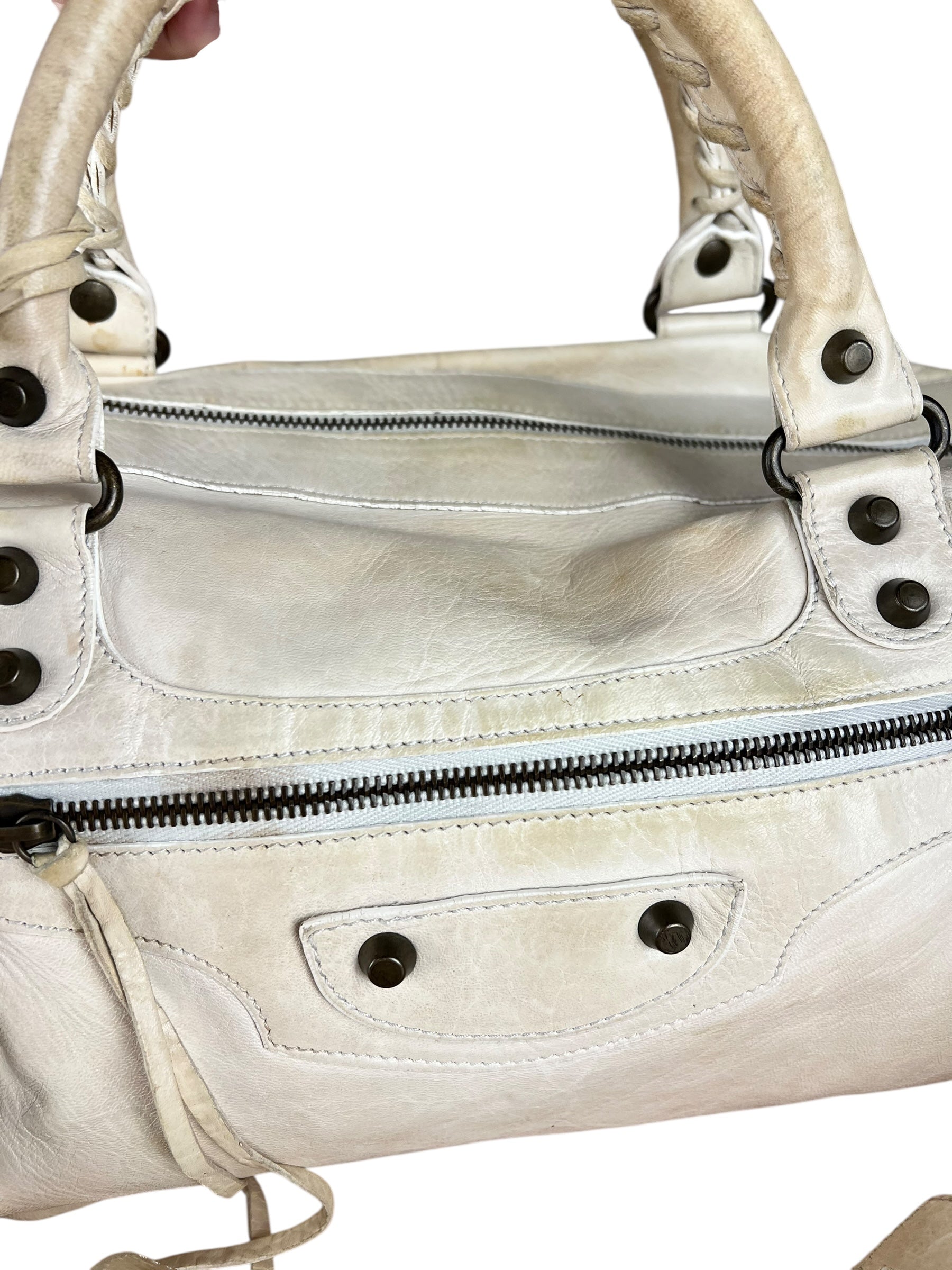 Balenciaga Beige Twiggy Le City Bag