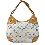 Louis Vuitton White Murakami Greta Hobo Shoulder Bag