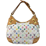 Louis Vuitton White Murakami Greta Hobo Shoulder Bag