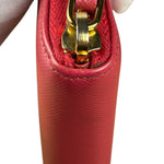 Prada Vintage Pink Saffiano Leather Long Wallet
