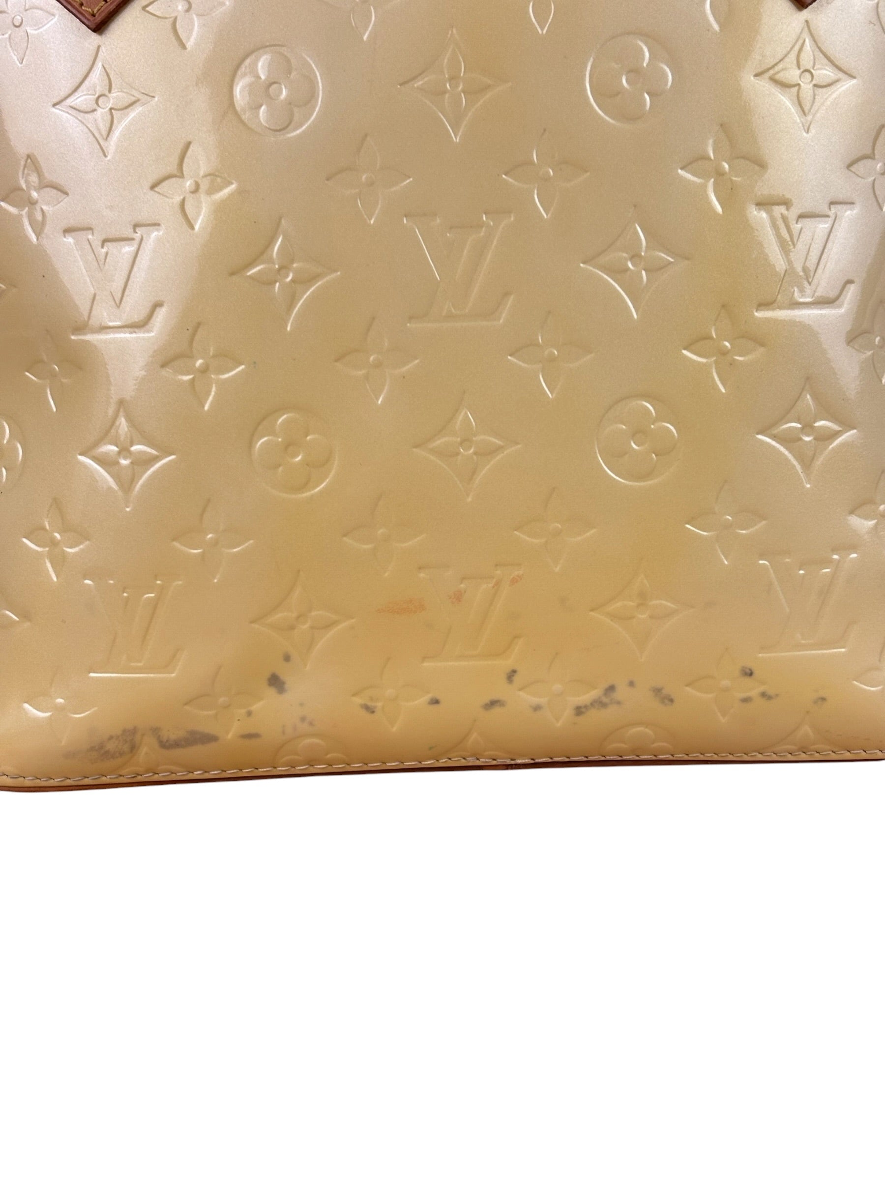 Louis Vuitton Yellow Vernis Houston Tote MM