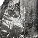 Moon Bat x Golden Leaf Vintage Black Rabbit Fur Coat
