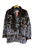 Vintage Azorronuez Dark Brown Mink Fur Coat