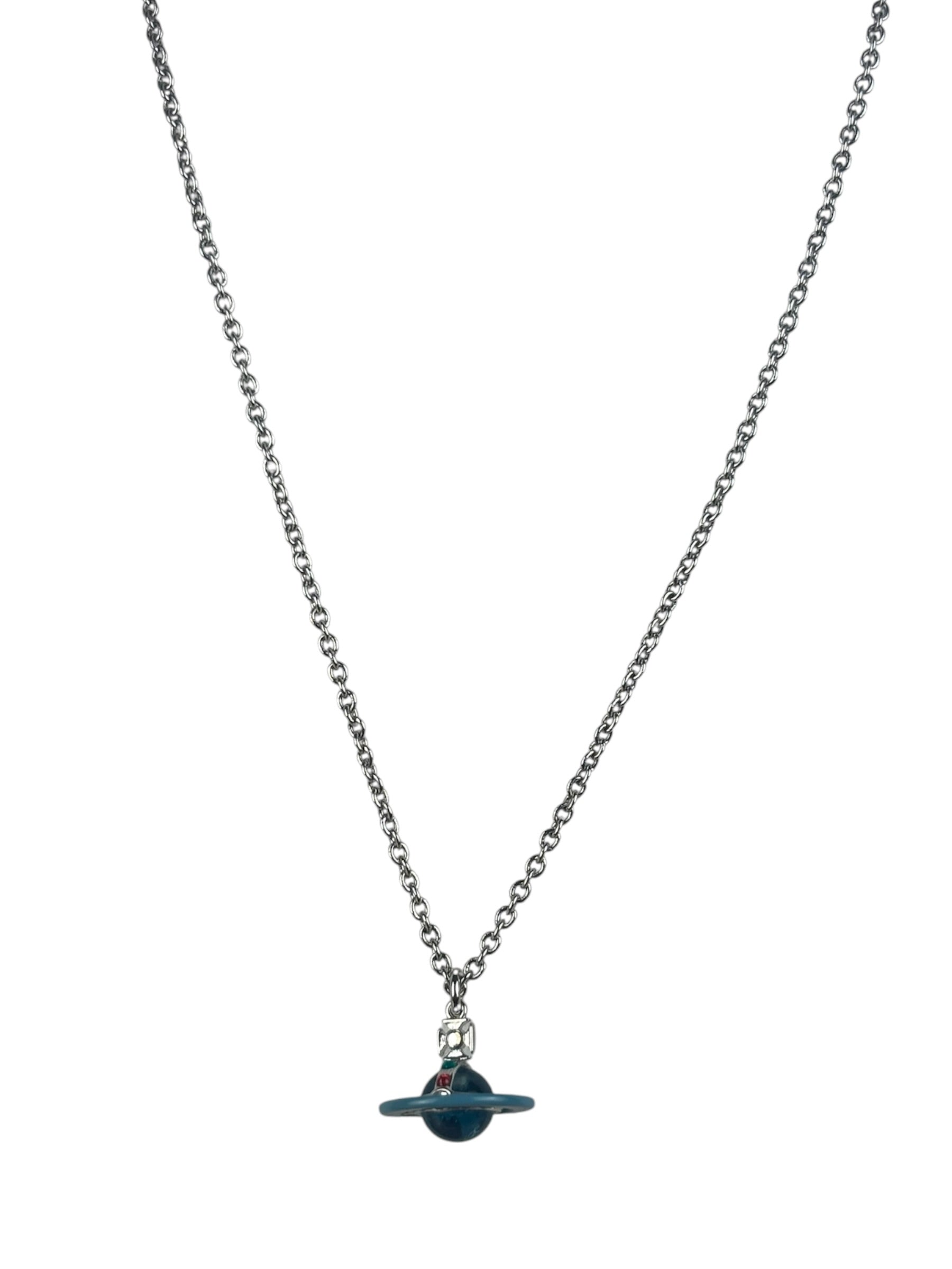 Vivienne Westwood Blue Orb Necklace