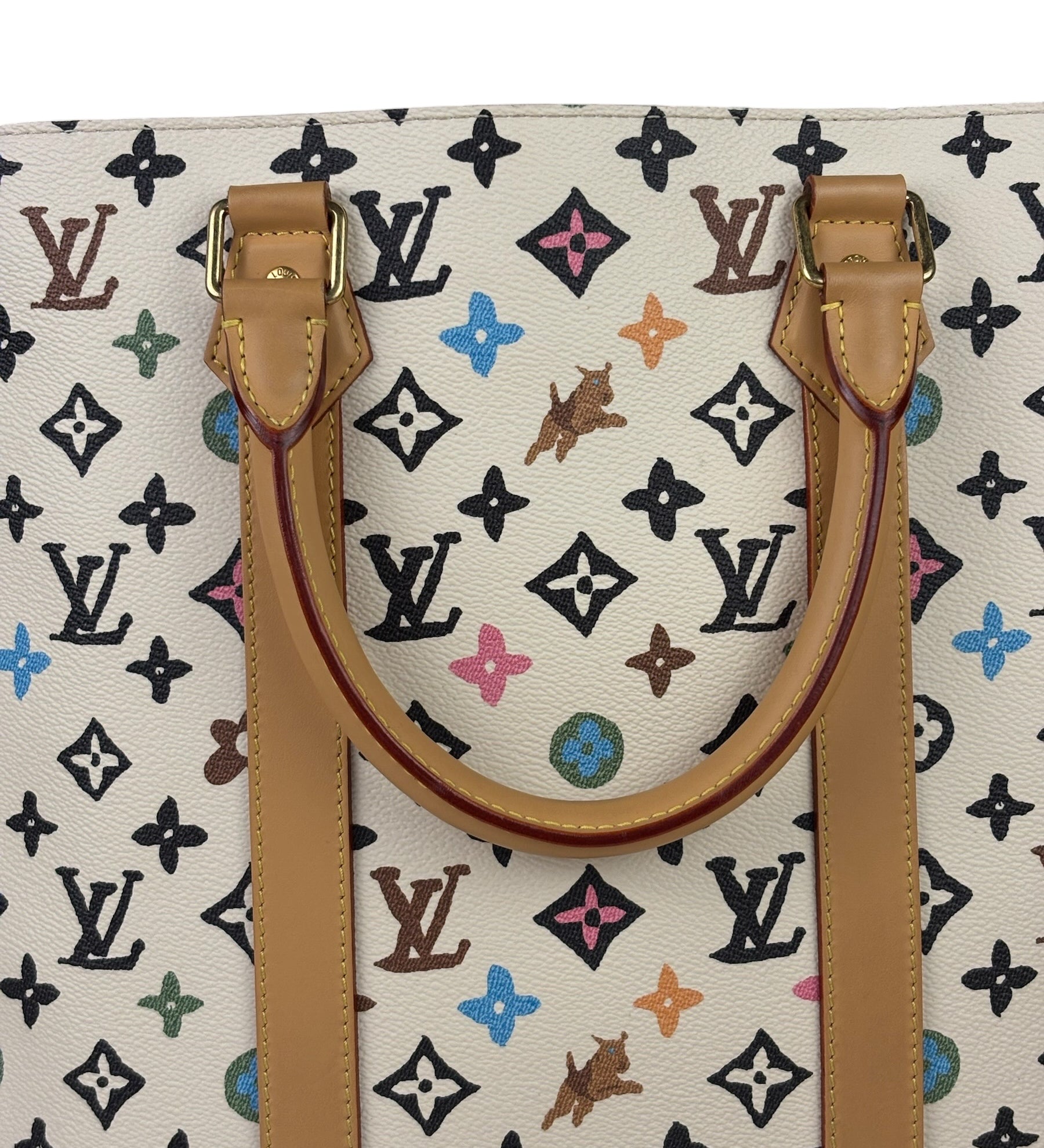 Louis Vuitton x Tyler Cream Monogram Craggy Sac Plat Tote