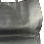 Telfar Black Leather Unisex Shopping Bag