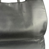 Telfar Black Leather Unisex Shopping Bag