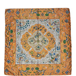 Fendi Silk Multicolor Textured Abstract Scarf