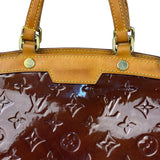 Louis Vuitton Bronze Monogram Vernis Brea MM 2Way Handbag