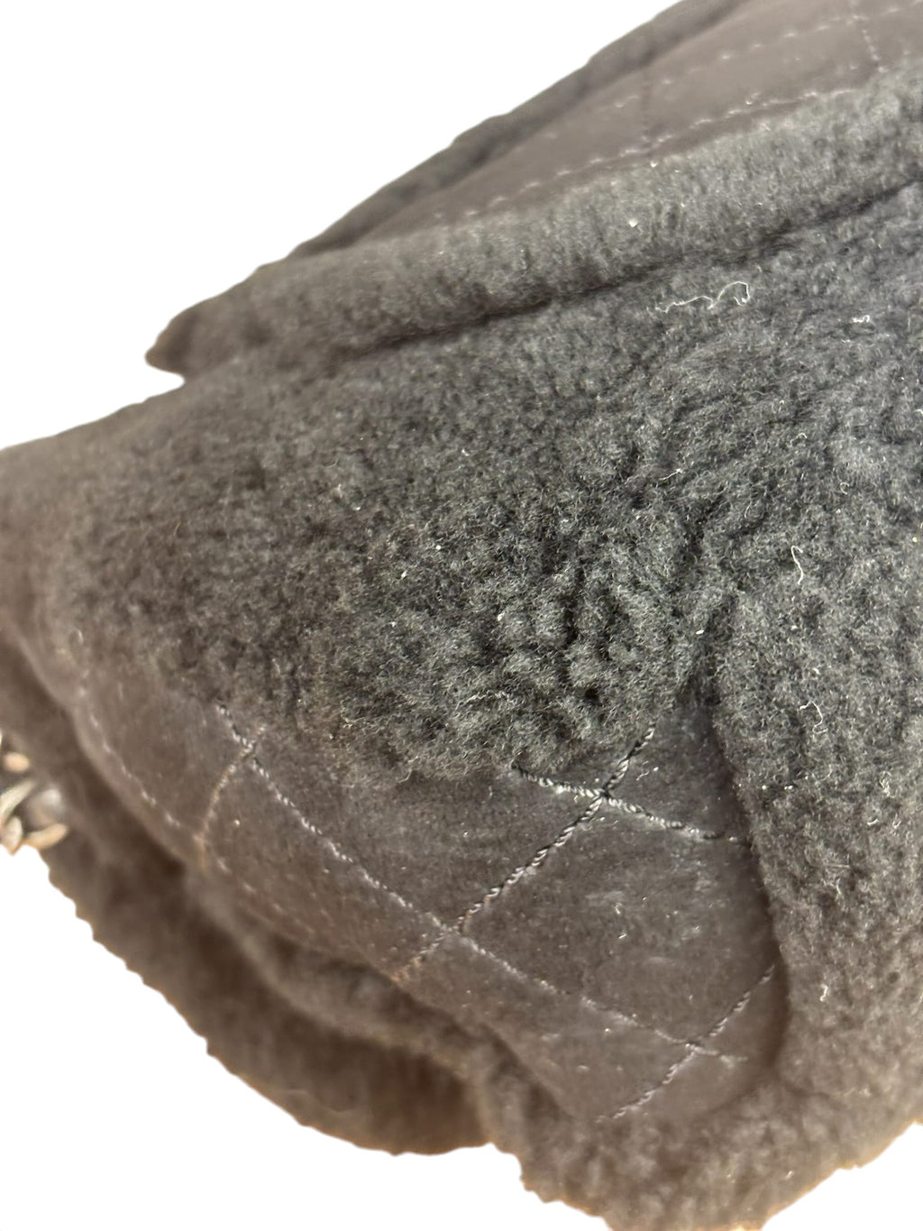 Chanel Pearl Shearling Flap Bag 2014