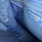 Chanel Blue Chevron Caviar Medium Boy Bag 2019