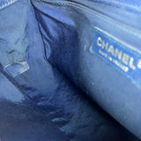 Chanel Blue Chevron Caviar Medium Boy Bag 2019