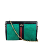 Gucci Suede Web Ophidia Chain Shoulder Bag