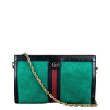Gucci Suede Web Ophidia Chain Shoulder Bag