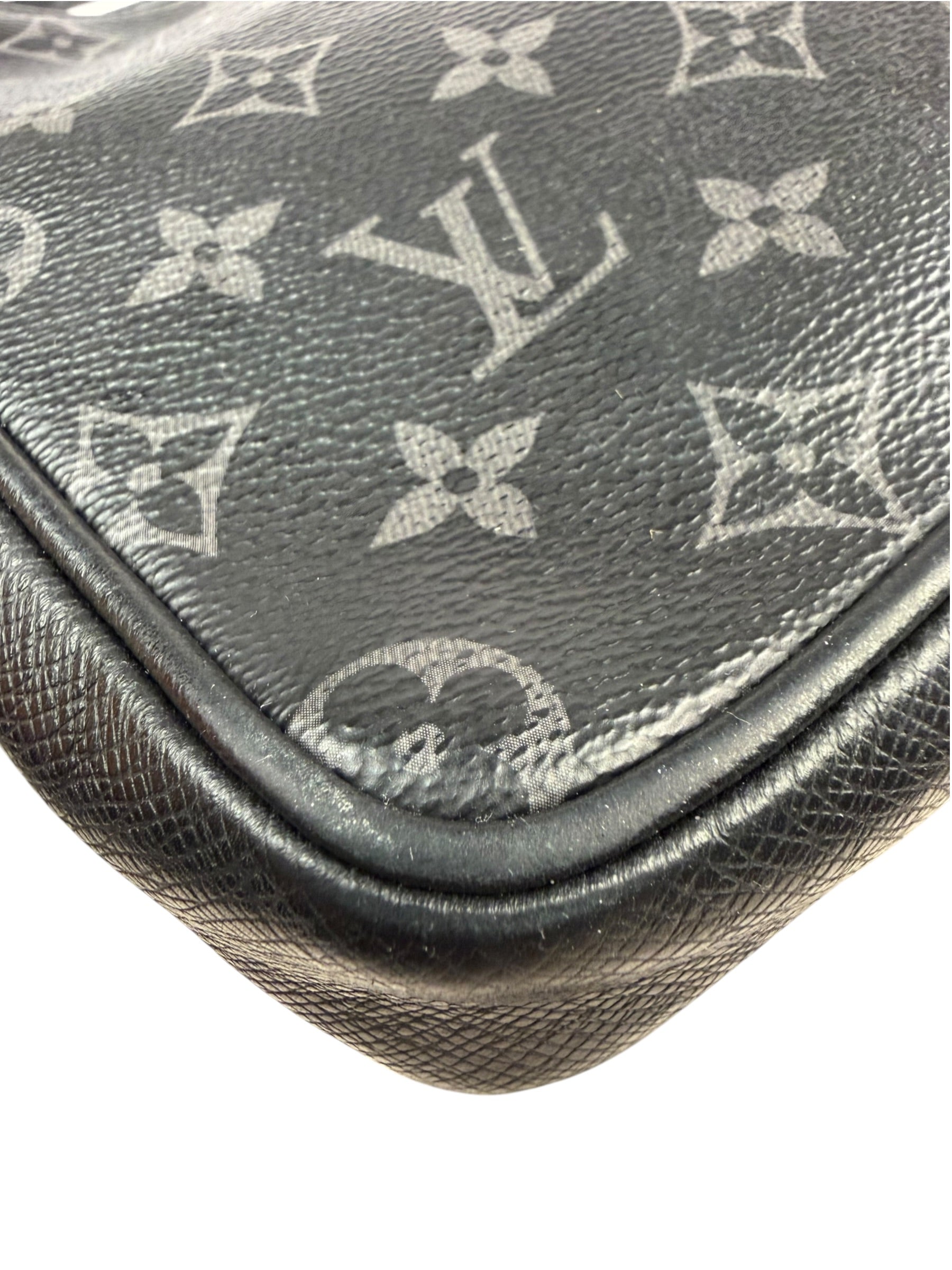 Louis Vuitton Black Monogram Taigarama Outdoor Messenger Bag