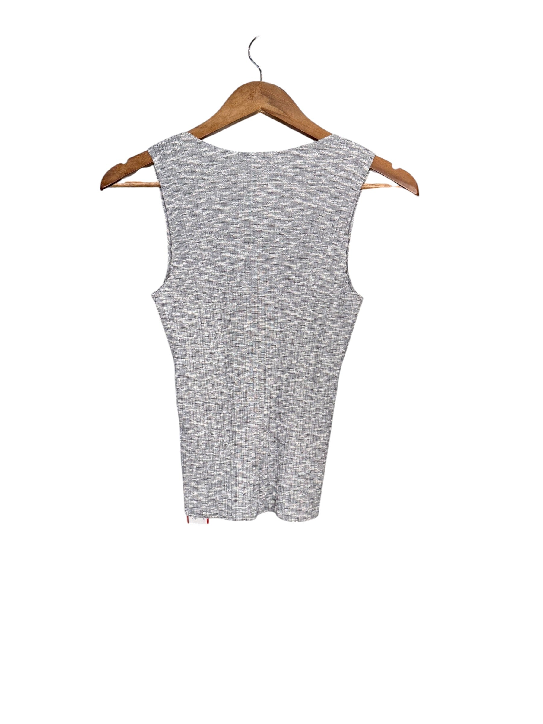 Pleats Please Grey Printed Tank Top