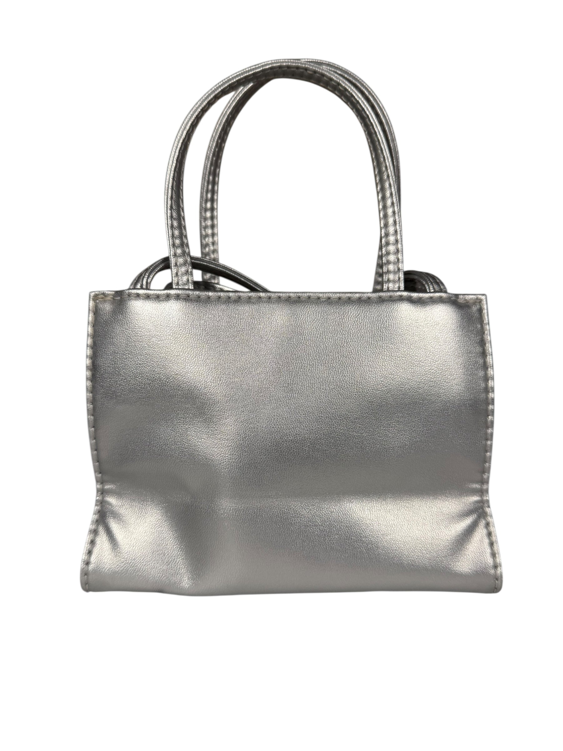 Telfar Small Silver Shopping Tote