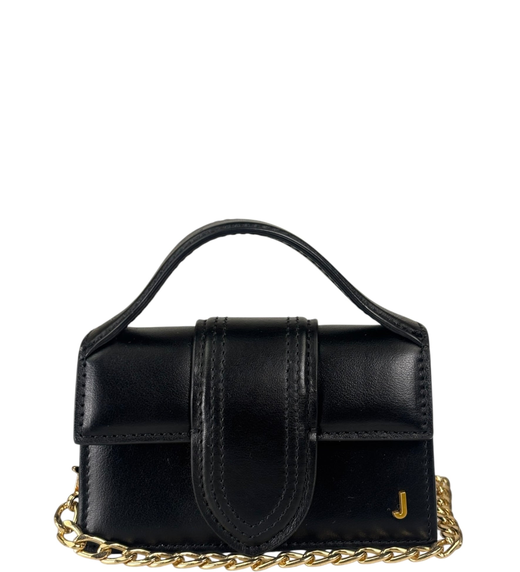 Jacquemus Black Leather Nano Le Petit Bambino Two-Way Bag Replacement Chain