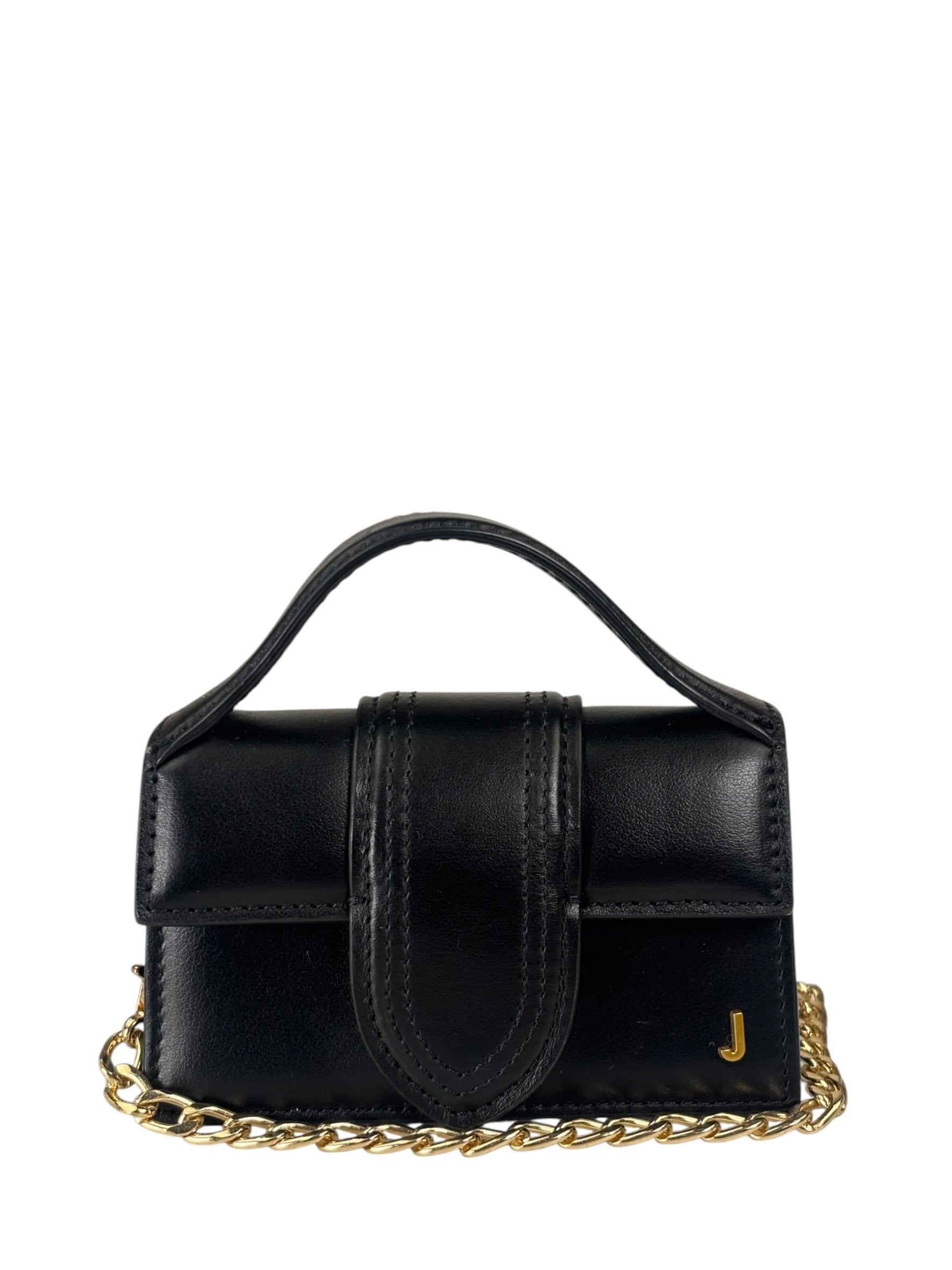 Jacquemus Black Leather Nano Le Petit Bambino Two-Way Bag Replacement Chain
