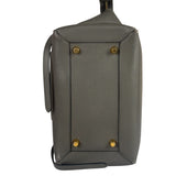 Celine Grey Grained Calfskin Belt Shoulder Bag