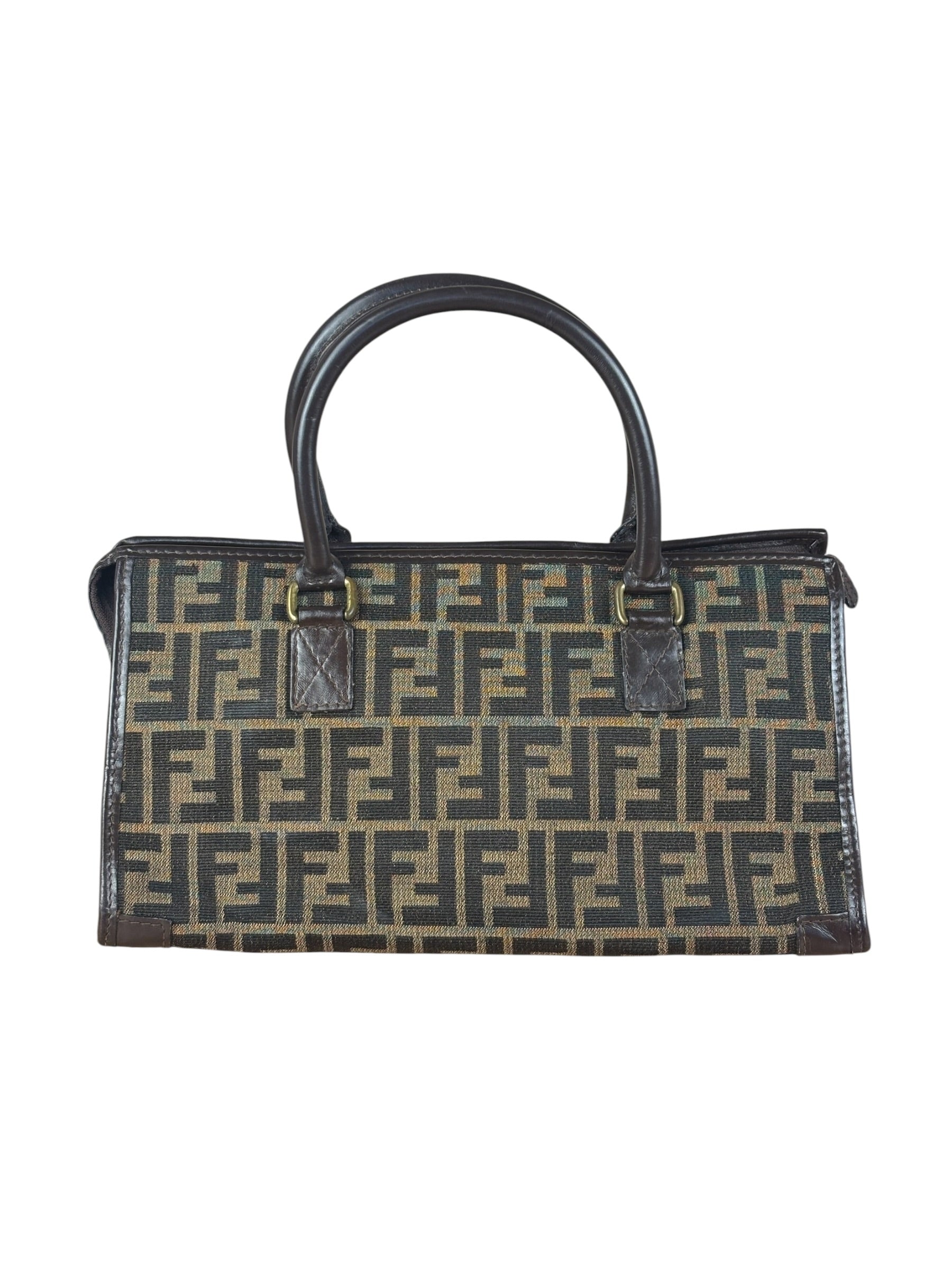 Fendi Vintage Zucca Coated FF Monogram Handbag