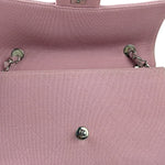 Chanel Pink Quilted Jersey Classic Flap Bag 1997