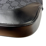 Gucci Black/Grey Leather Trim Jackie Hobo Bag