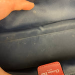 Christian Dior 2005 Doctor Bag Navy/Red Leather Trim