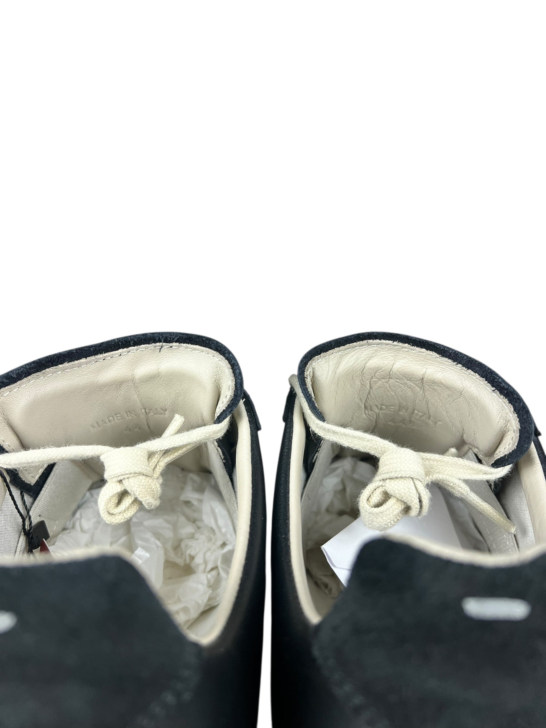 Maison Margiela Replica Leather and Suede Sneaker Black