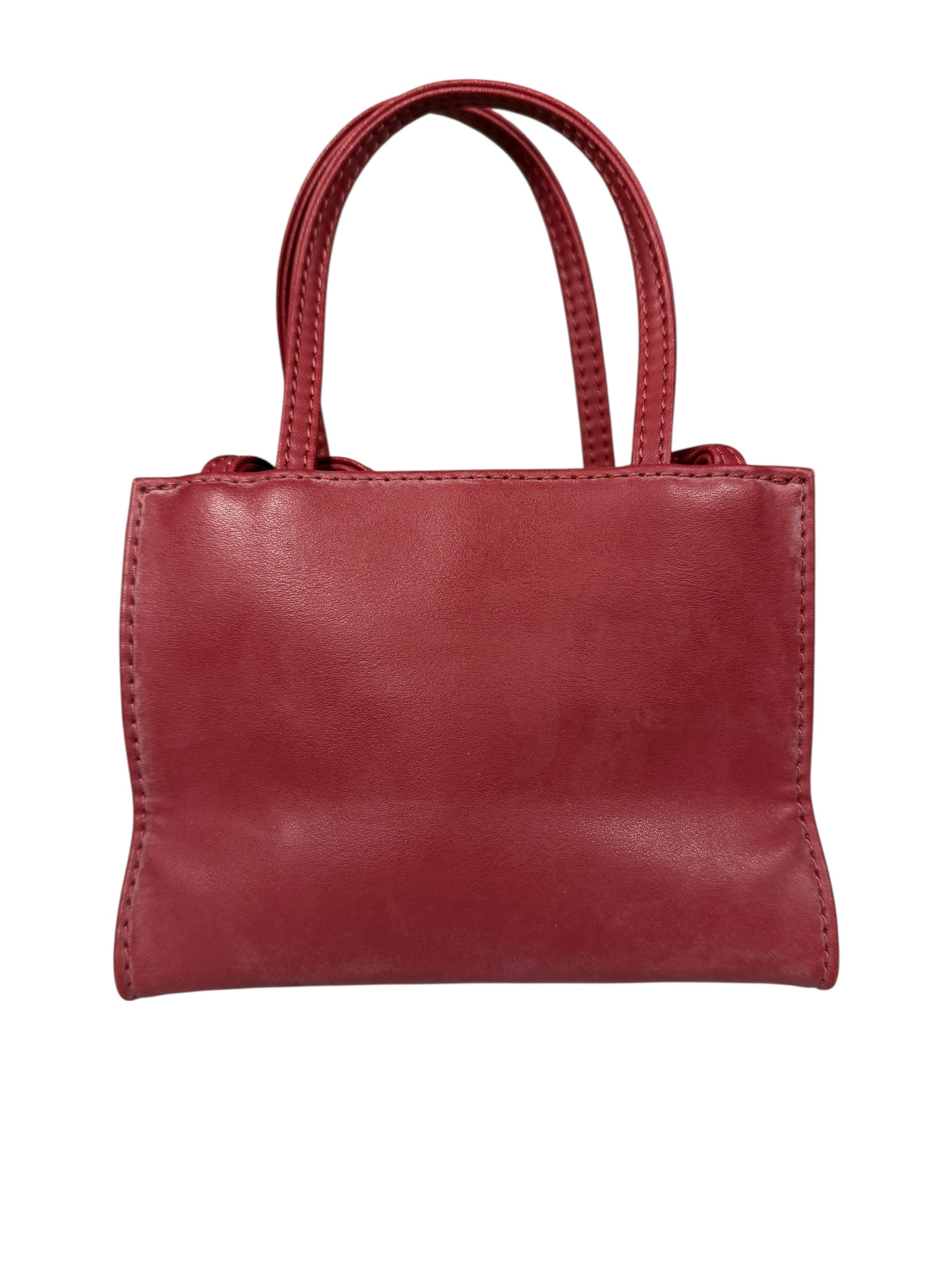 Telfar Small Maroon Shopping Tote
