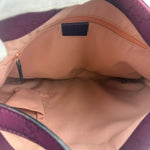 Gucci Vintage Purple Canvas Shoulder/Hobo Bag