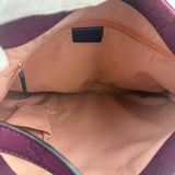 Gucci Vintage Purple Canvas Shoulder/Hobo Bag