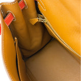 Hermes Coral-Red Epson Casaque Togo Kelly 32