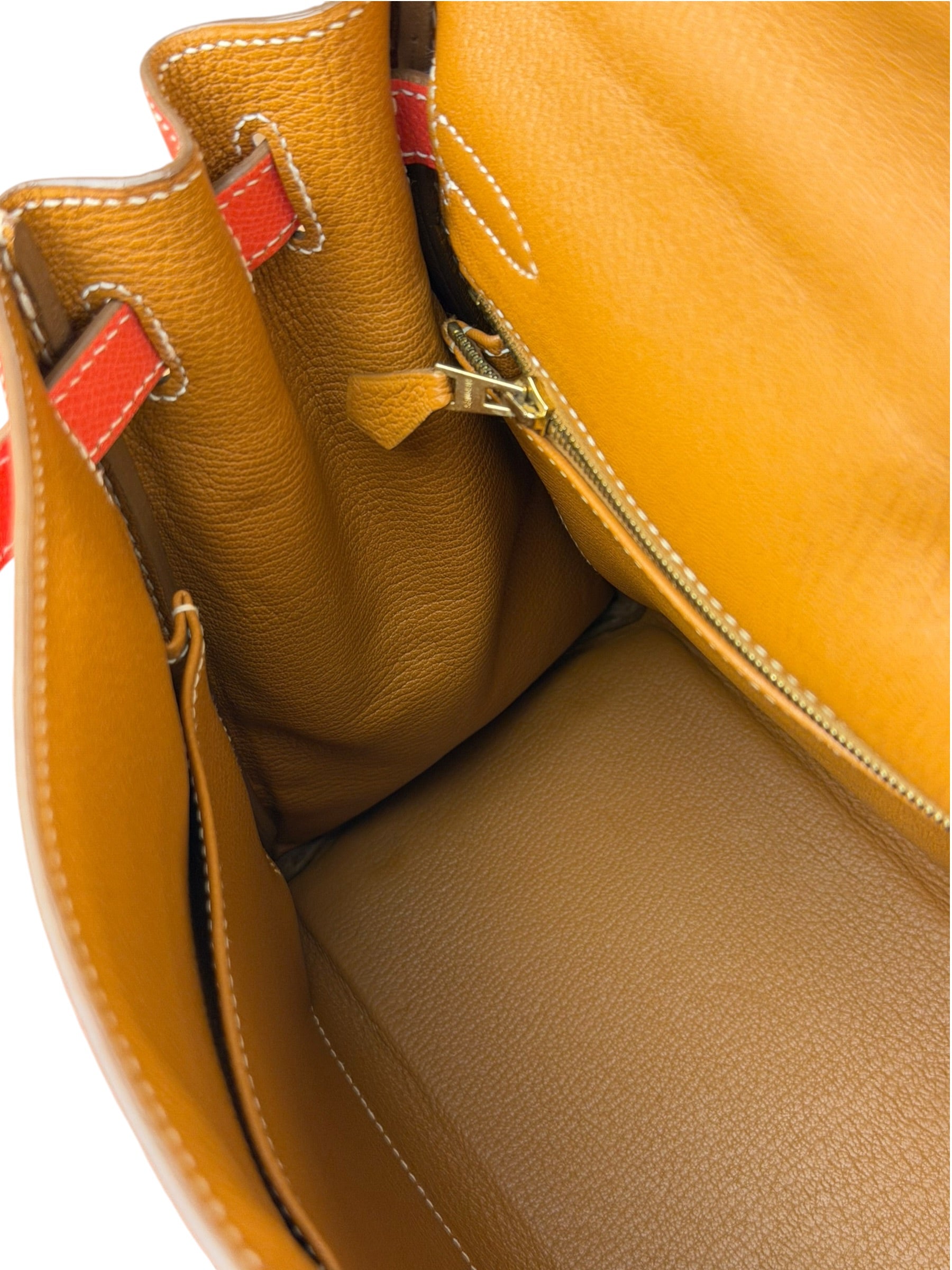 Hermes Coral-Red Epson Casaque Togo Kelly 32