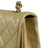Chanel 1986 Beige Curved Flap Bag