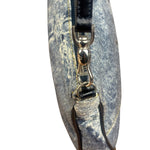 Christian Dior Vintage Denim Leather Trim  Saddle Pochette