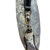Christian Dior Vintage Denim Leather Trim  Saddle Pochette