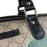 Gucci Beige Leather Gg Supreme Italian Flag Joy Boston Bag