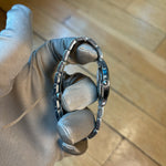 Gucci Stainless Steel Link Black Roman Numeral Dial