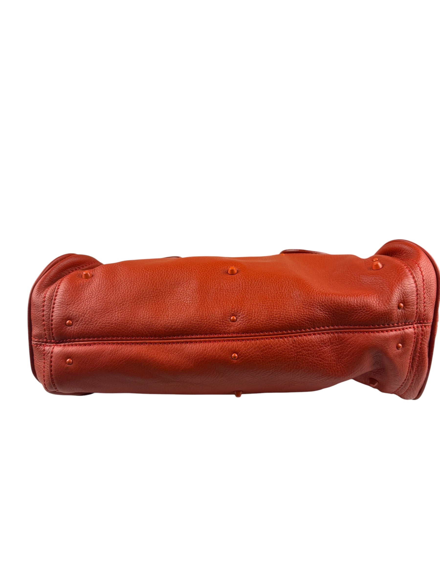Chloé Vintage Red Leather Paddington Bag (Broken Lock