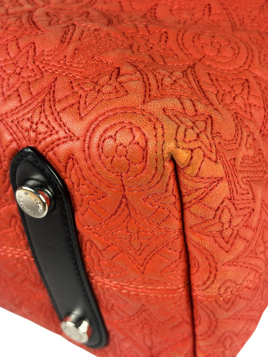 Louis Vuitton Red Antheia Hobo PM
