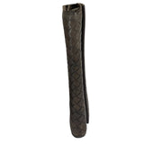 Bottega Veneta Grey Leather Intrecciato Flap Wallet