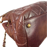 Chanel Burgundy Quilted Leather Portopello Bowler Bag 2014